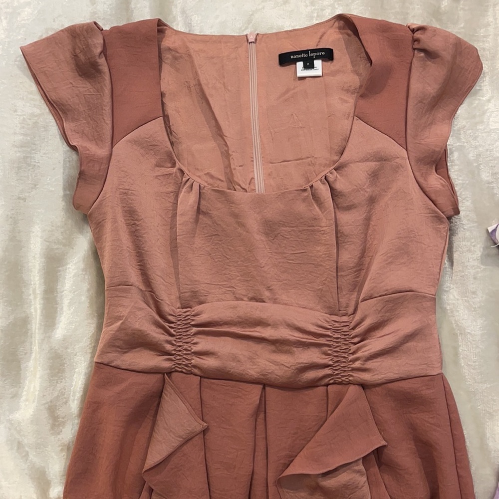 Dusty rose Nanette Lepore cocktail dress